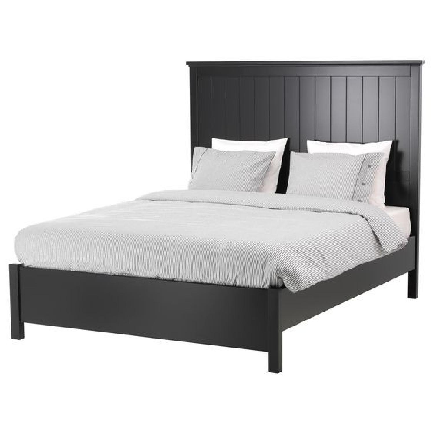 Ikea Queen-Size Bed w/ Panel Headboard - image-0