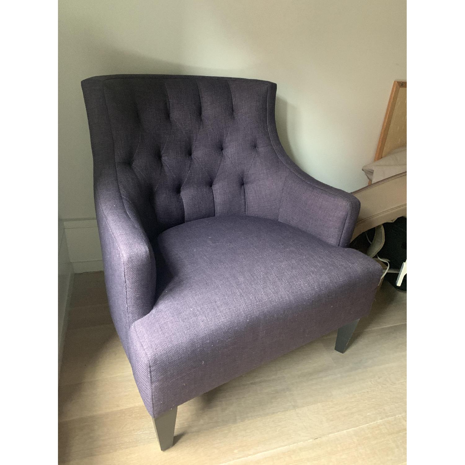 Crate & Barrel Purple Accent Chair - image-3