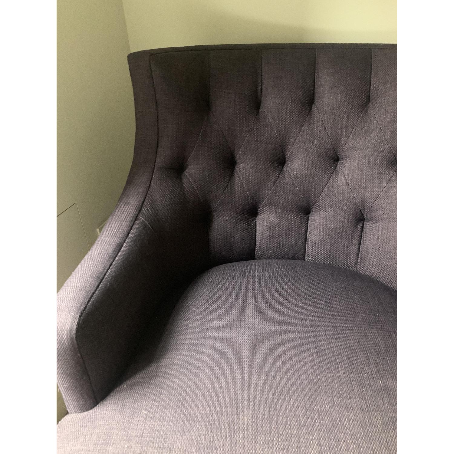 Crate & Barrel Purple Accent Chair - image-4