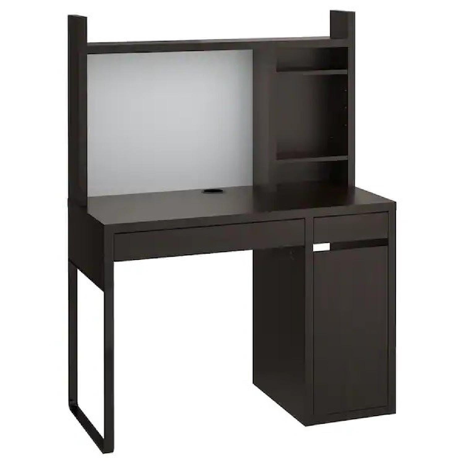 Ikea Micke 2 Drawer Desk w/ Add On Unit AptDeco