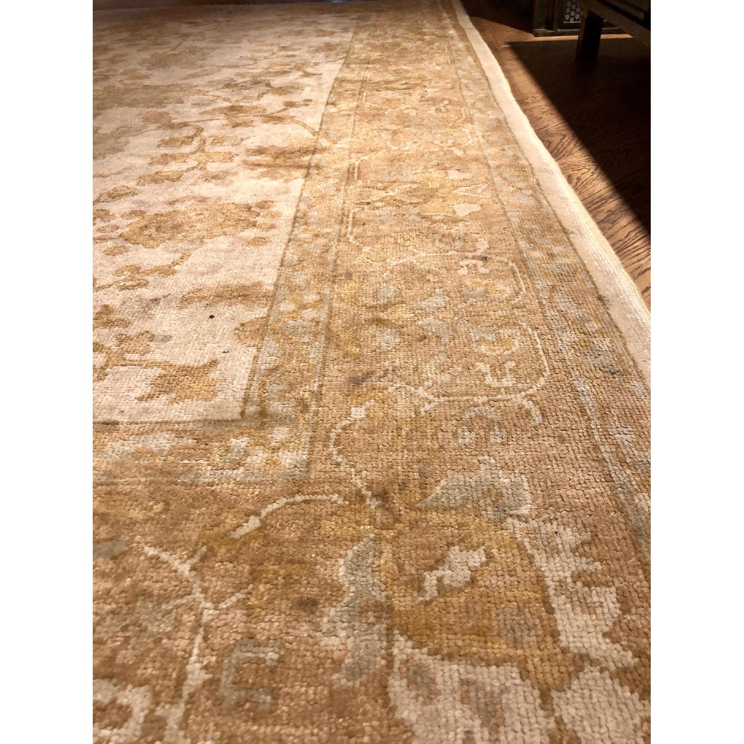 Vintage Turkish Oushak Oriental Rug - image-5