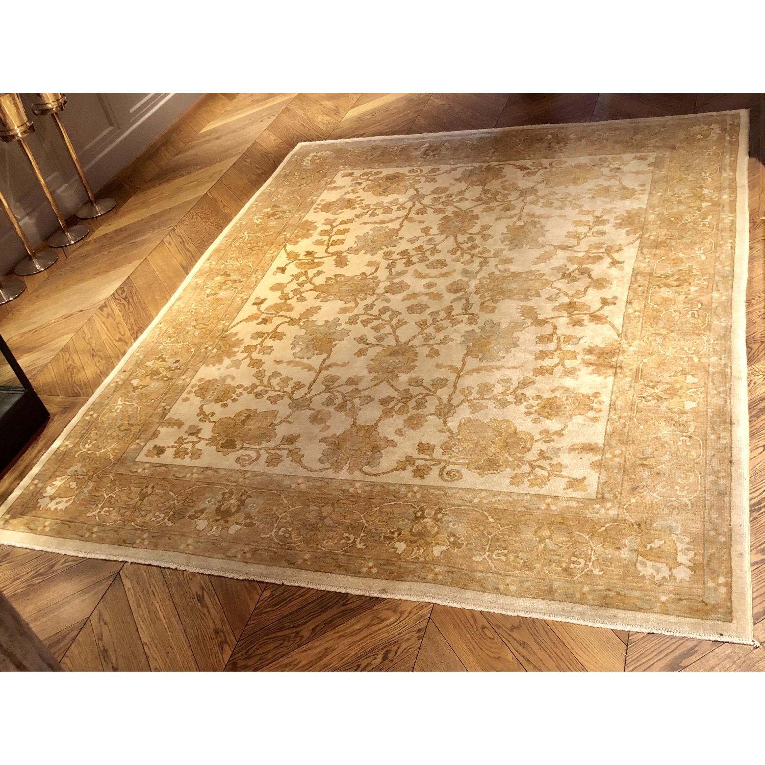 Vintage Turkish Oushak Oriental Rug - image-6