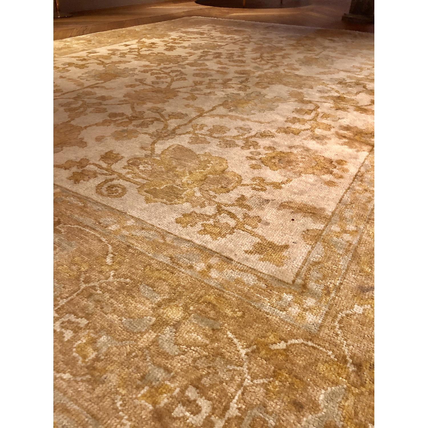 Vintage Turkish Oushak Oriental Rug - image-7