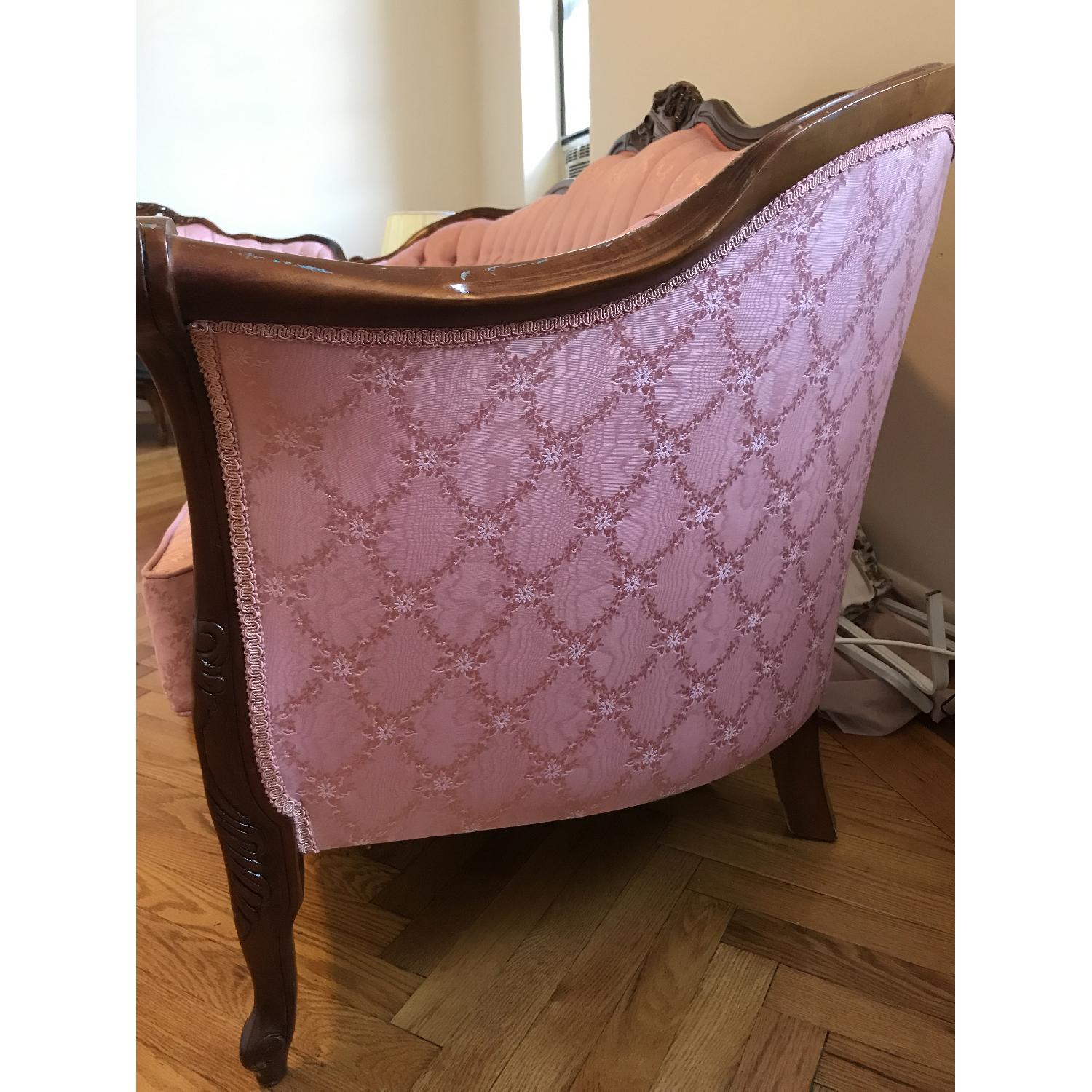 Victorian Style Pink Sofa - image-3
