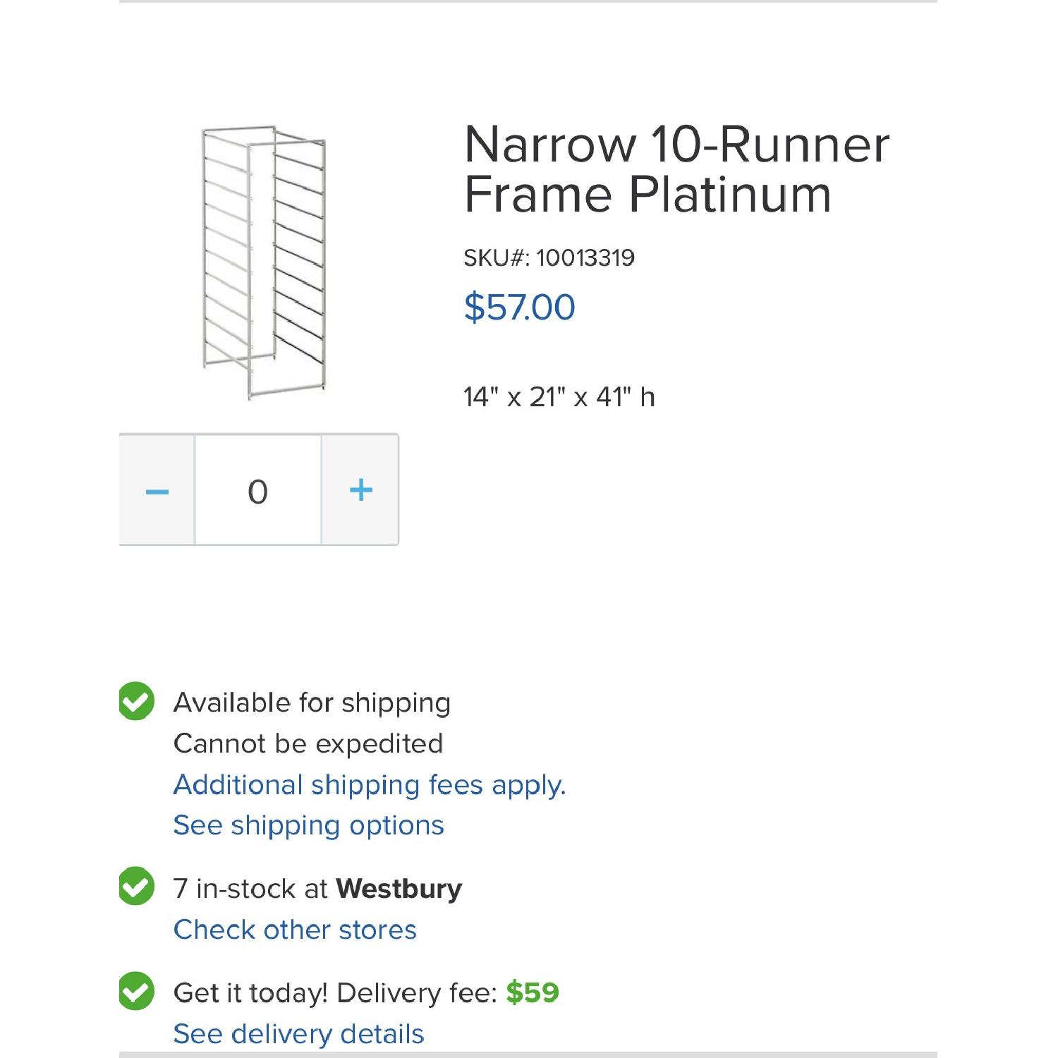 Container Store Elfa Shelf Unit - image-3