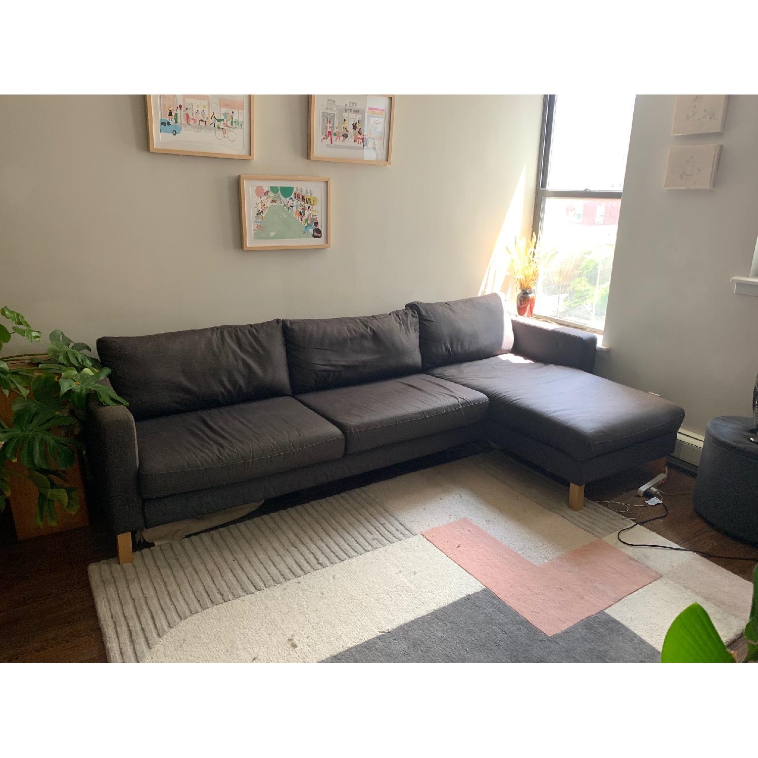 Ikea Karlstad 2Piece Sectional Sofa AptDeco