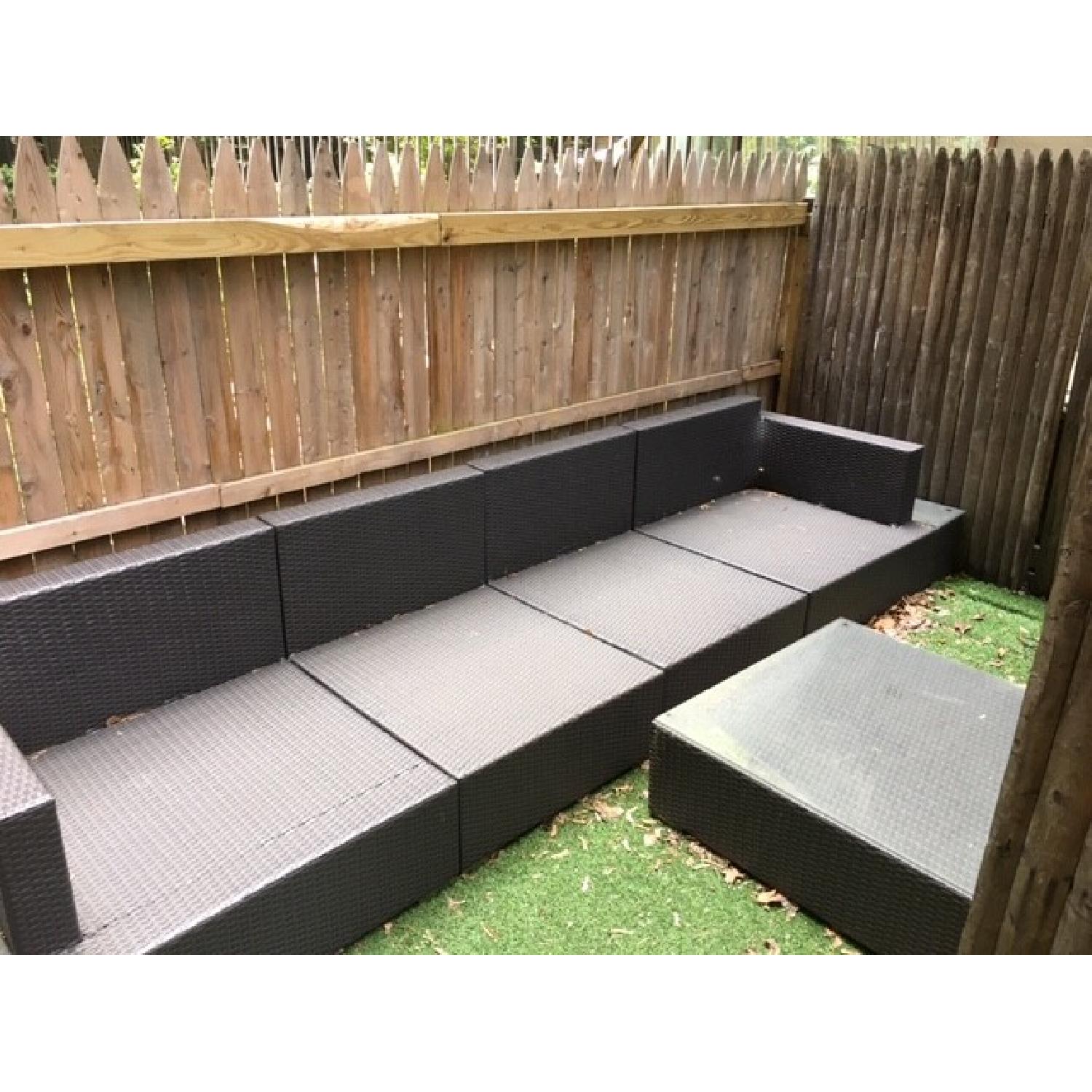 Frontgate Palermo Outdoor Sectional Sofa + Coffee Table - image-1