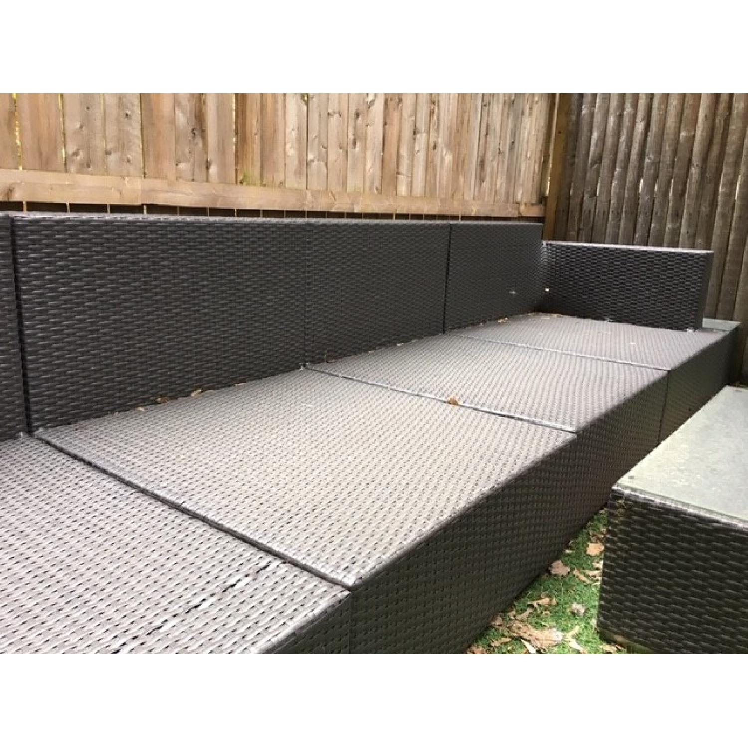 Frontgate Palermo Outdoor Sectional Sofa + Coffee Table - image-2