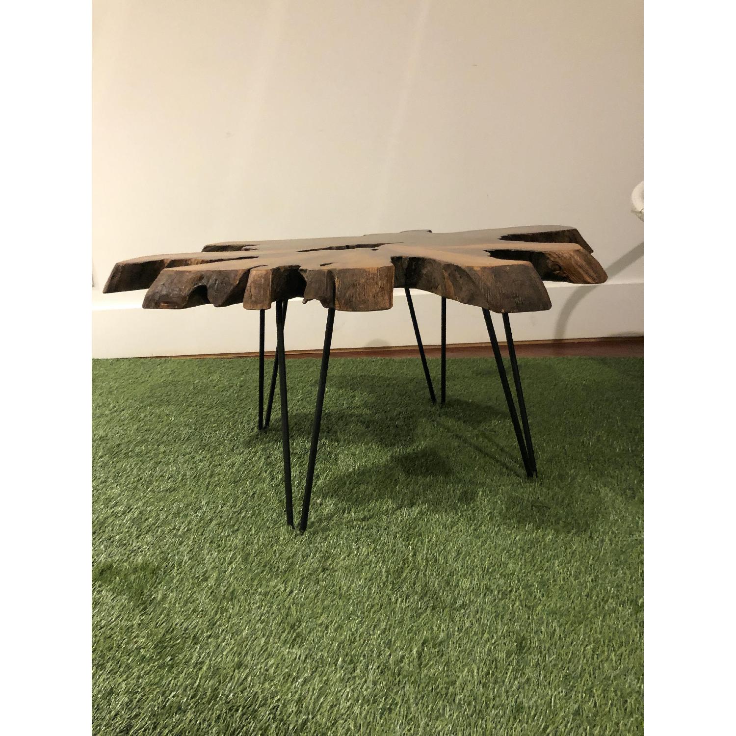 World Market Wood Slice Coffee Table - image-2