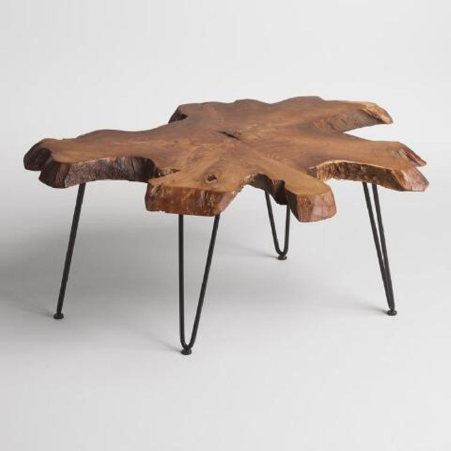 World Market Wood Slice Coffee Table - image-4