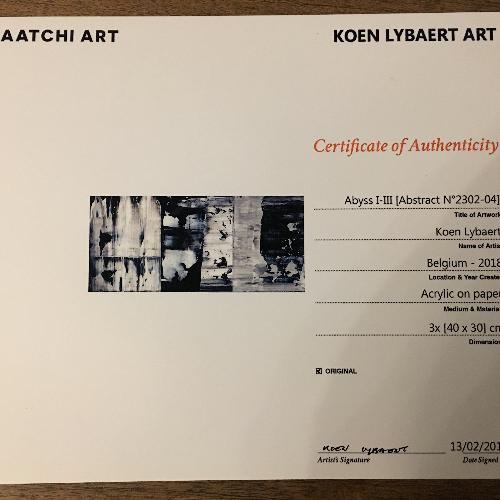 Used Koen Lybaert Abyss I-III Abstract Artwork for sale on AptDeco