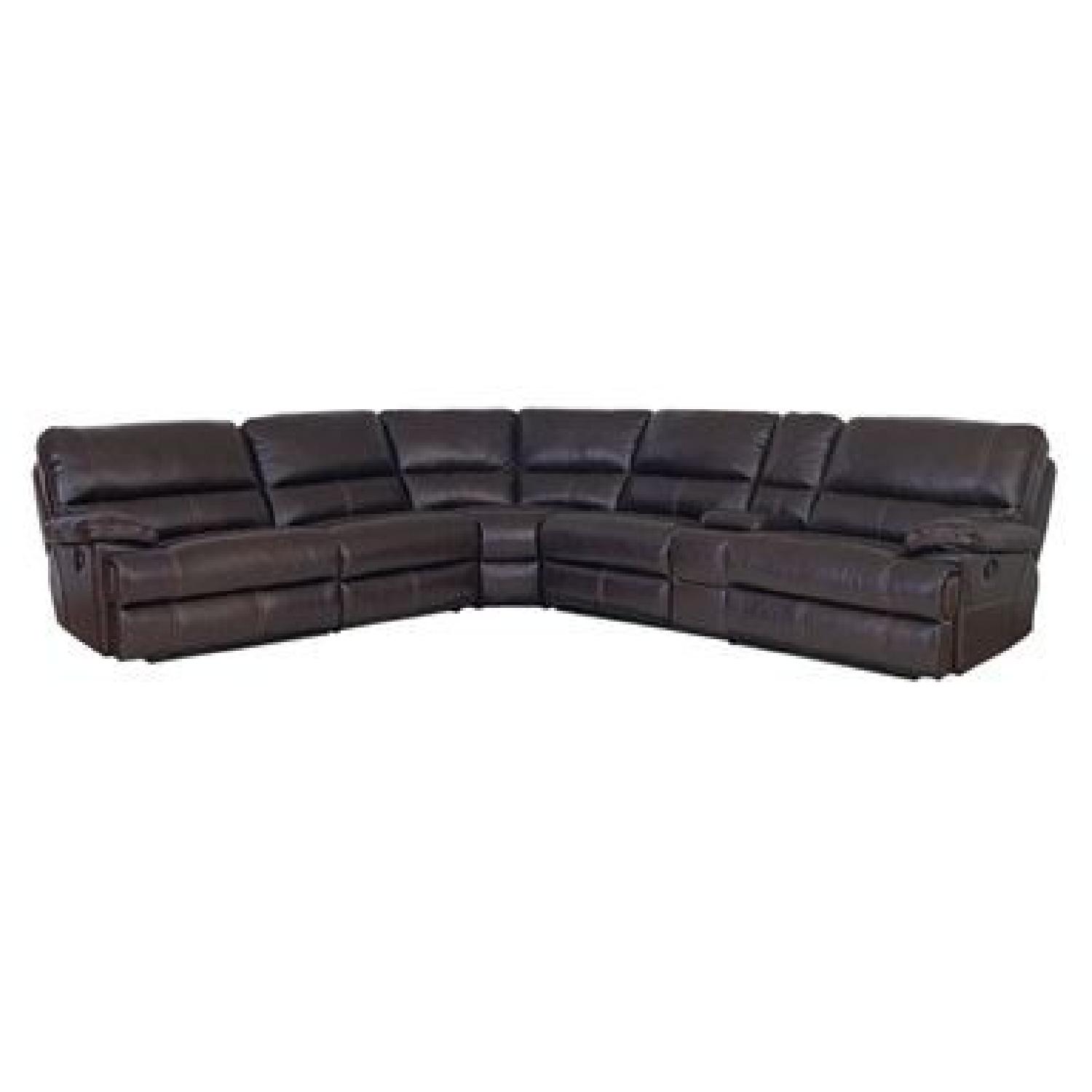 Bassett Furniture Dillon Leather Sectional Sofa Aptdeco
