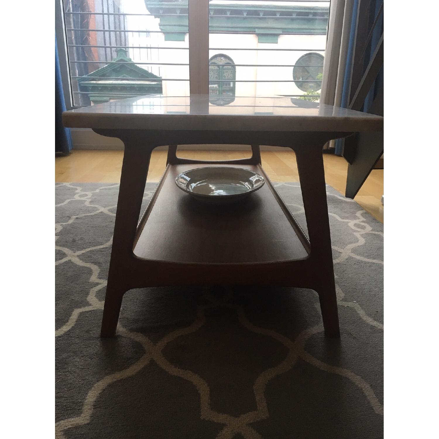 West Elm Reeve Mid Century Rectangular Coffee Table - image-3