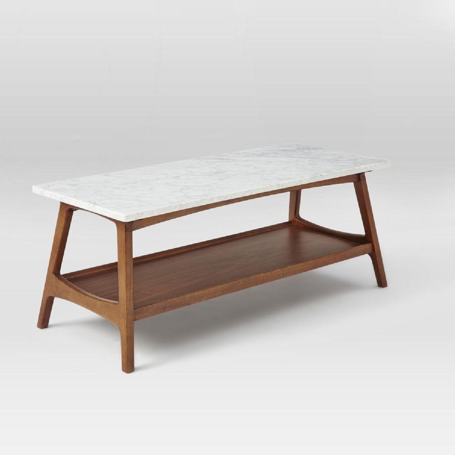 West Elm Reeve Mid Century Rectangular Coffee Table - image-5