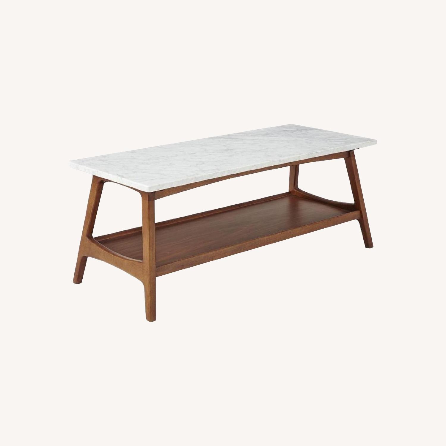 West Elm Reeve Mid Century Rectangular Coffee Table - image-0