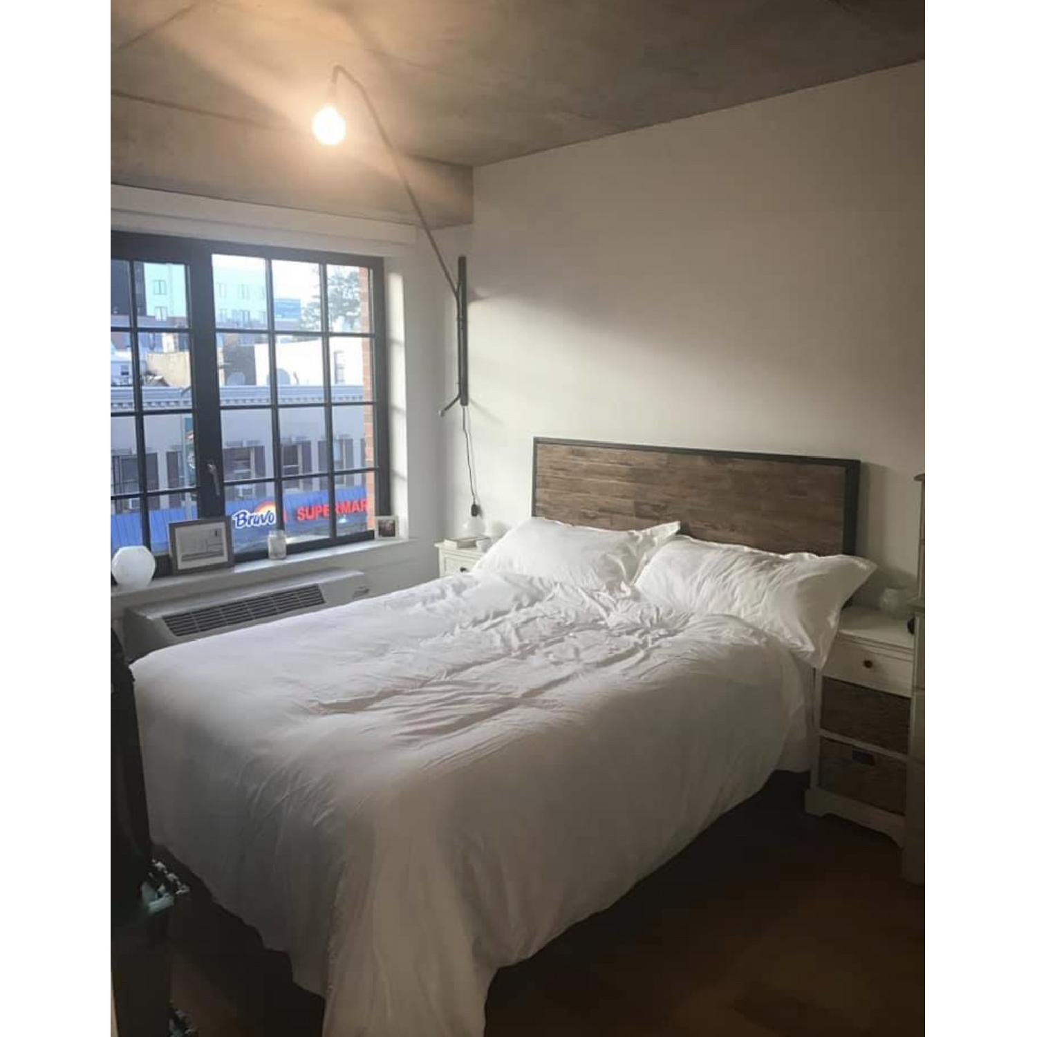 Pier 1 Pierce Industrial Wood Queen Headboard - image-2