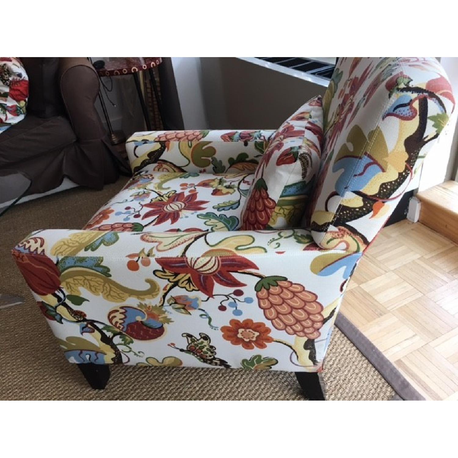 Pottery Barn Floral Chairs - image-3