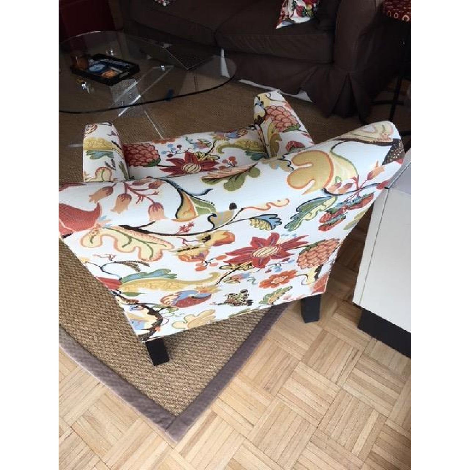 Pottery Barn Floral Chairs - image-4