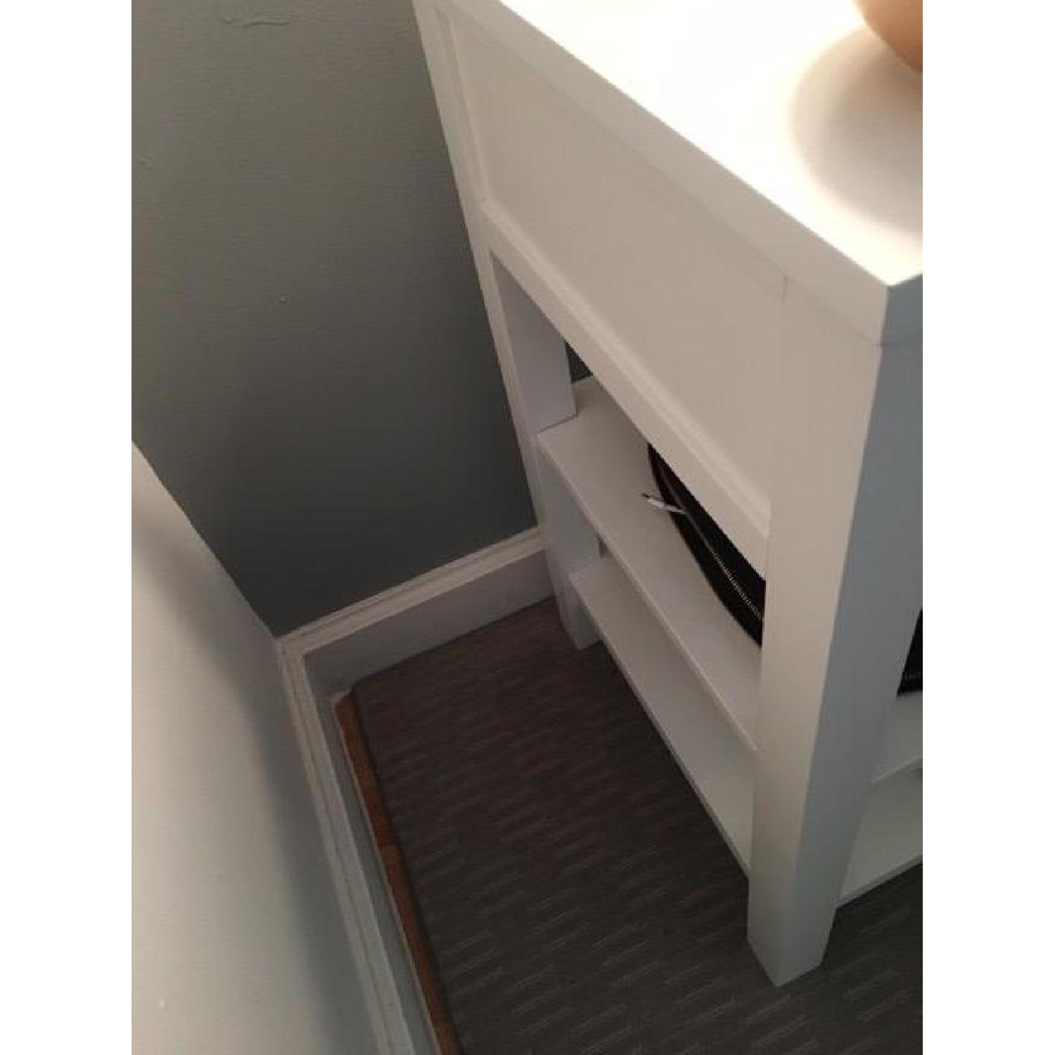 Crate & Barrel Brighton White Nightstands - image-3
