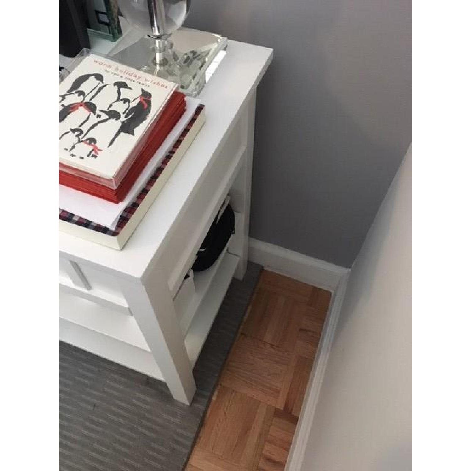 Crate & Barrel Brighton White Nightstands - image-4