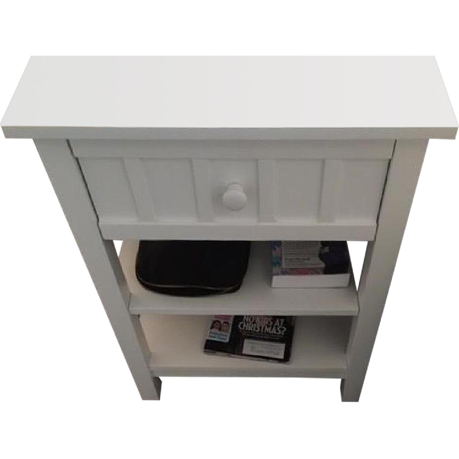 Crate & Barrel Brighton White Nightstands - image-0