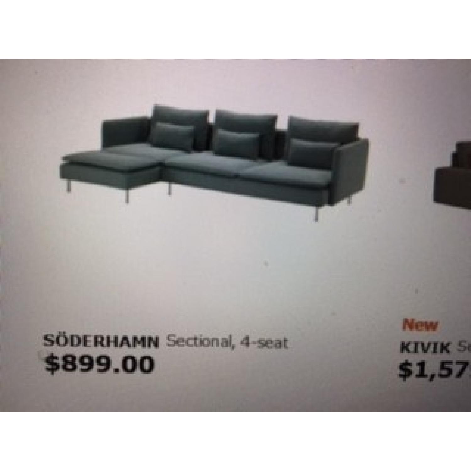 Ikea Soderhamn 2 Piece Sectional Couch w/ Corner Unit - image-3