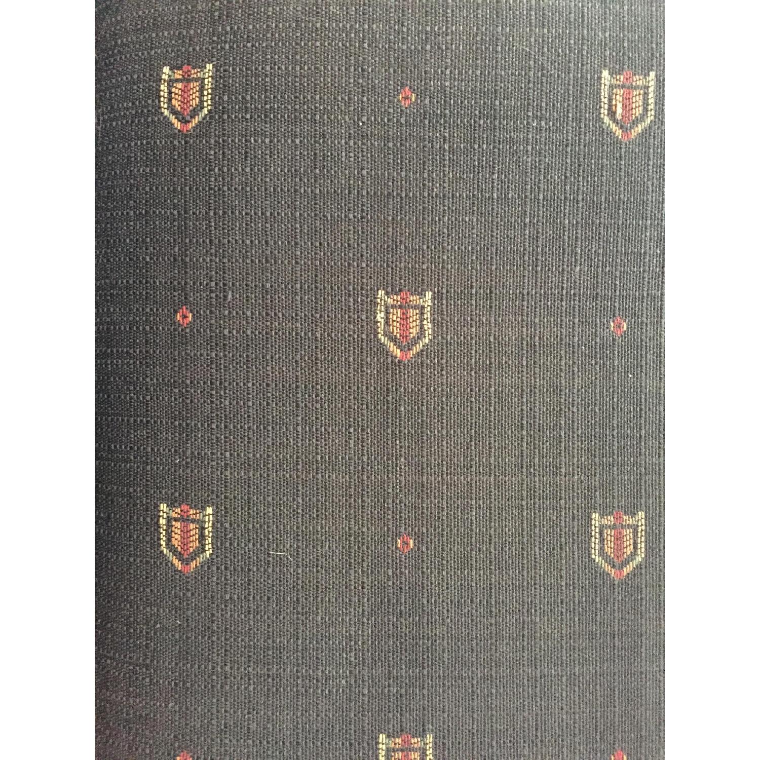 Vintage Navy Blue Wingback Recliner - image-6