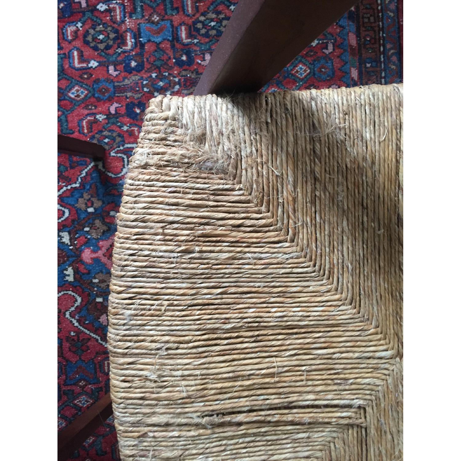 West Elm Dining Chairs w/ Raffia Cushion AptDeco