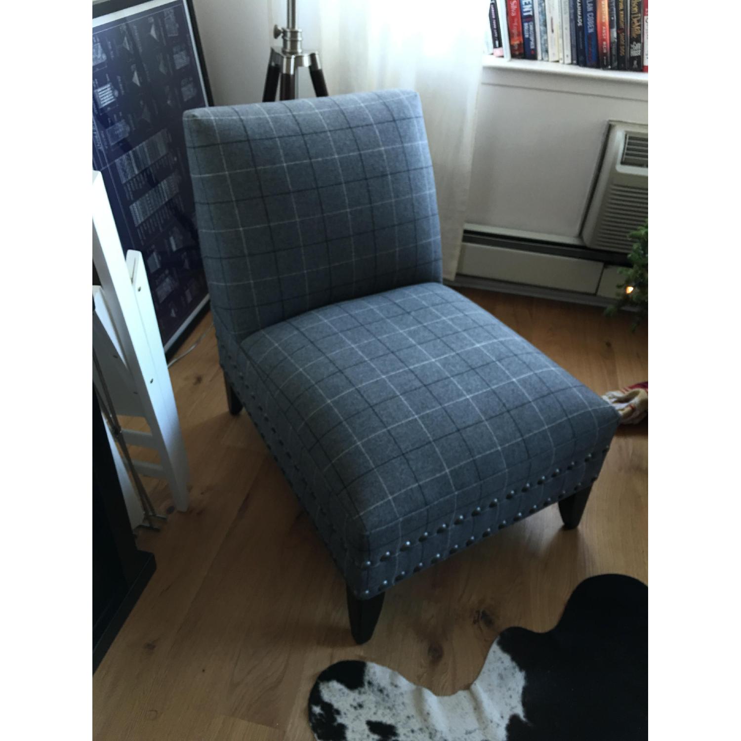 Arhaus Gray Couch + Slipper Chair - image-3