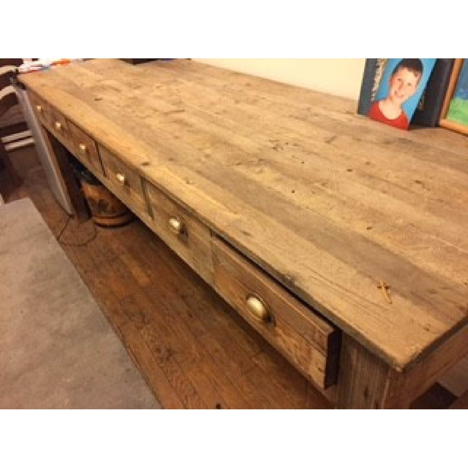 Anthropologie Wooden 6 Drawer Desk - image-3