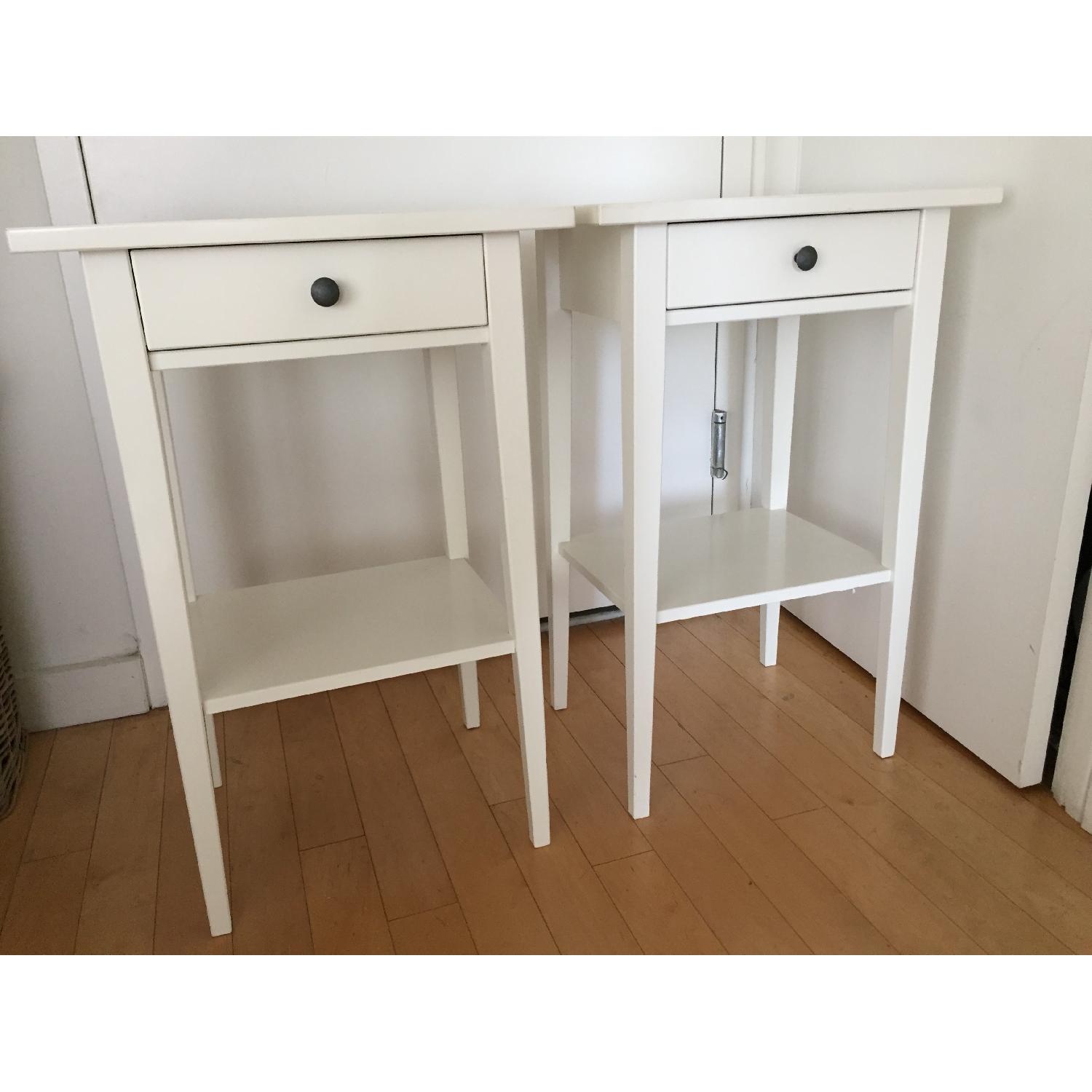 Ikea Hemnes White Nightstands - image-1