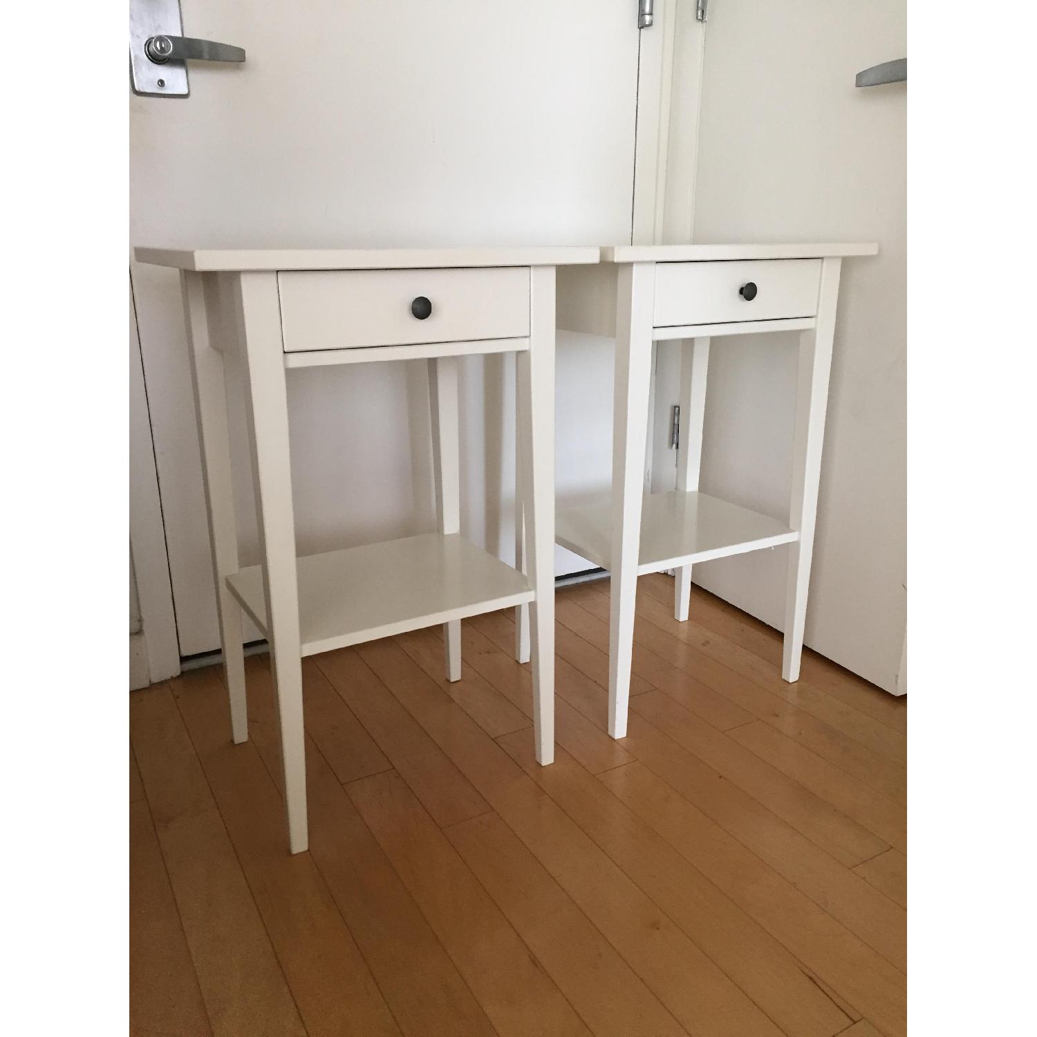 Ikea Hemnes White Nightstands AptDeco