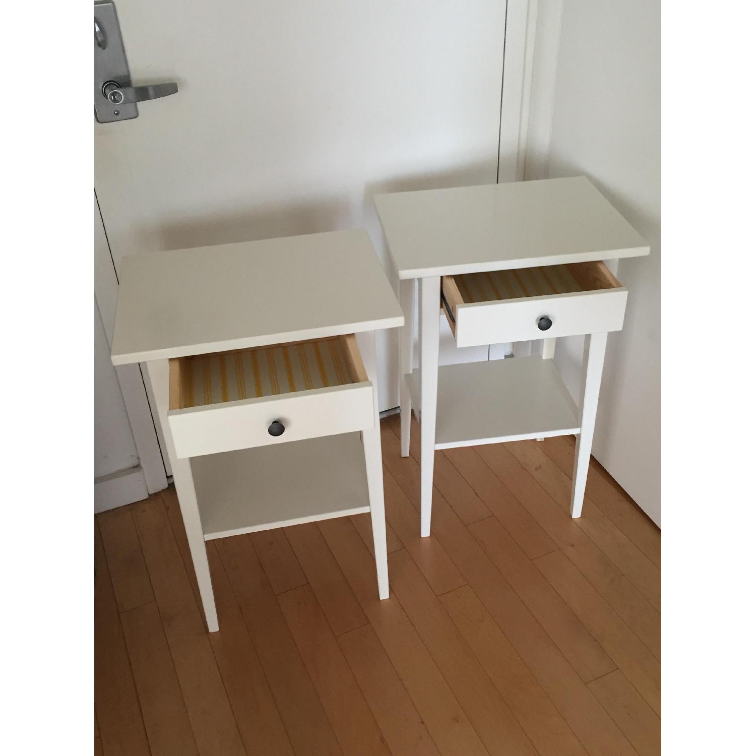 Ikea Hemnes White Nightstands AptDeco