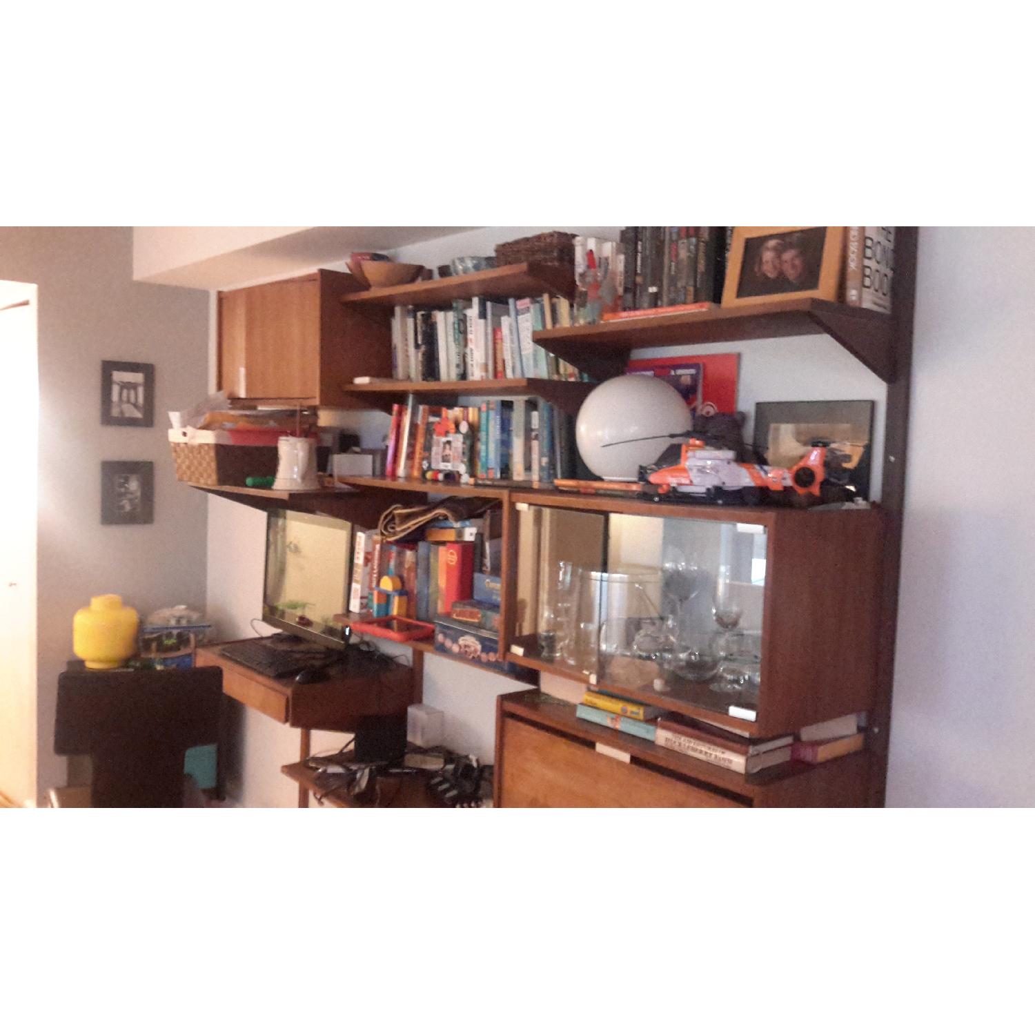 Mid-Century Danish Walnut Modular Wall Unit - image-2