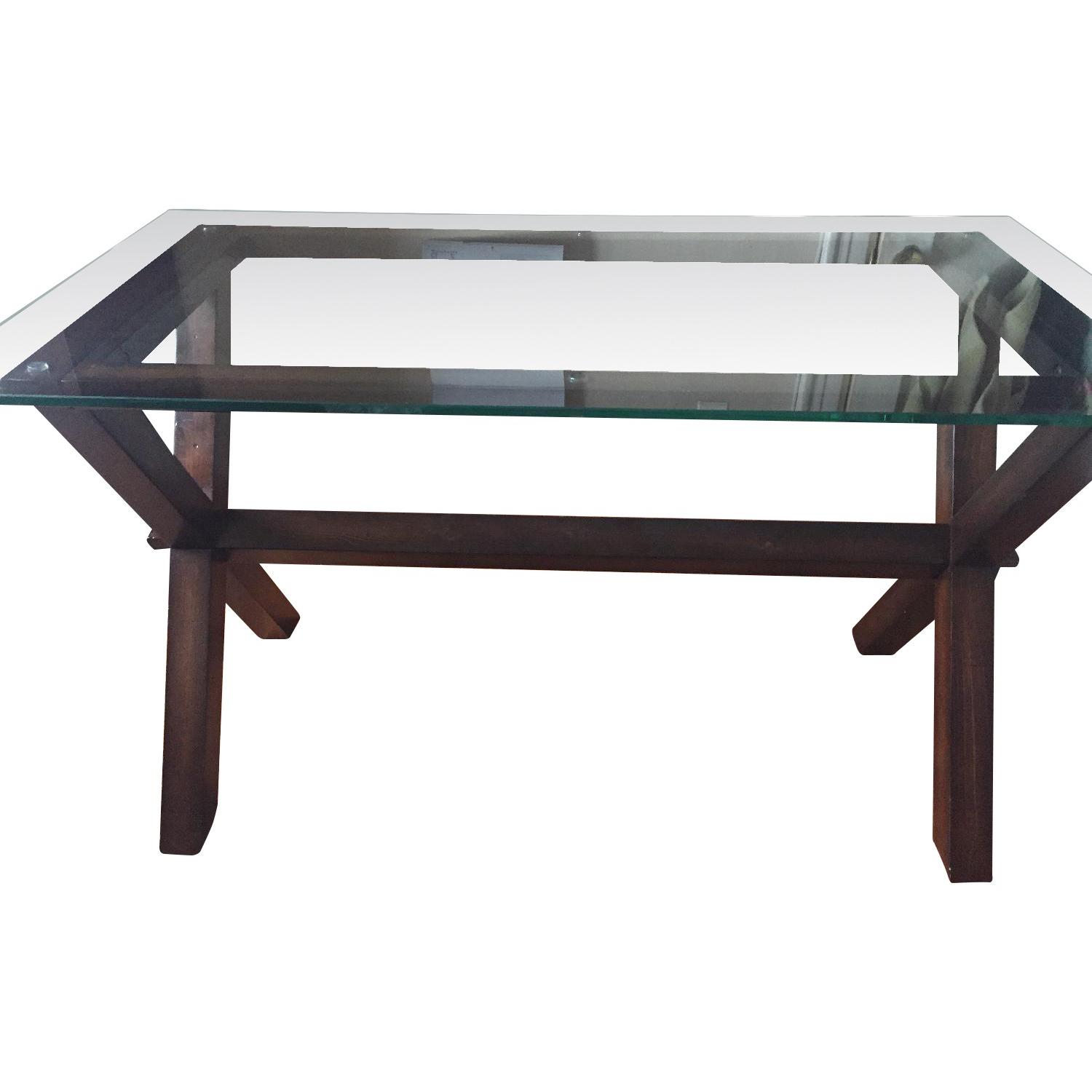 Pottery Barn Ava Wood Desk - image-0