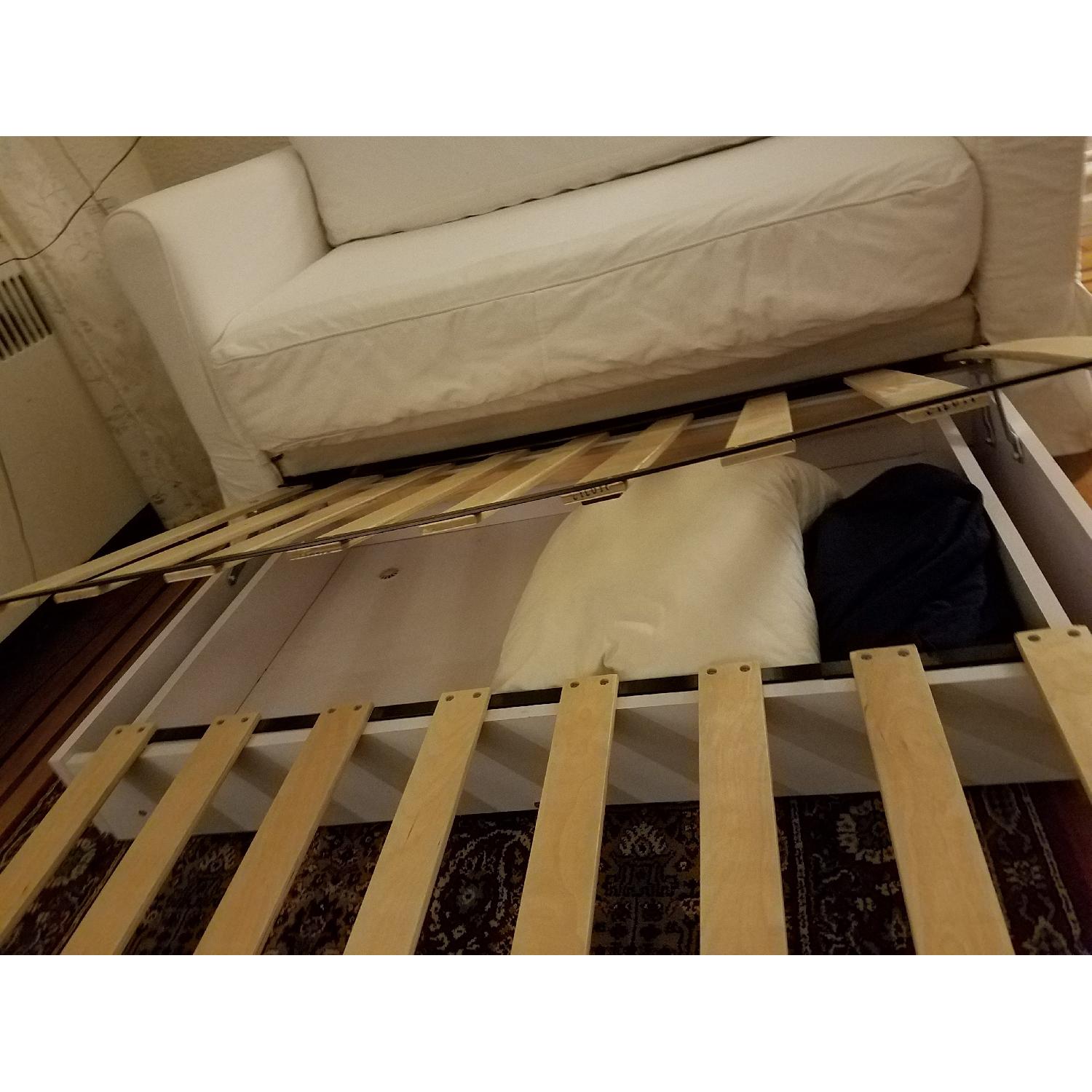 Ikea Hagalund Sleeper Loveseat AptDeco