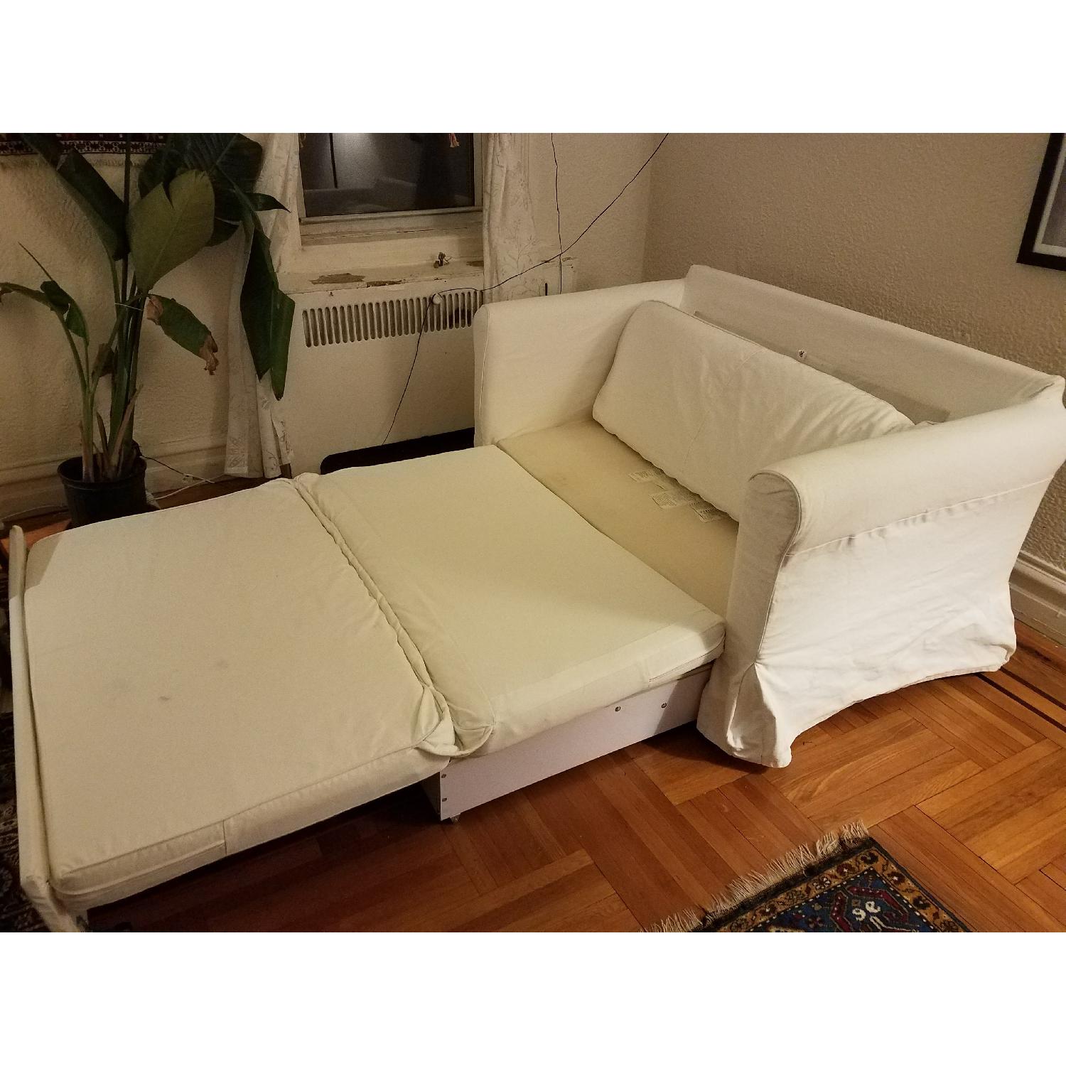 Ikea Hagalund Sleeper Loveseat AptDeco