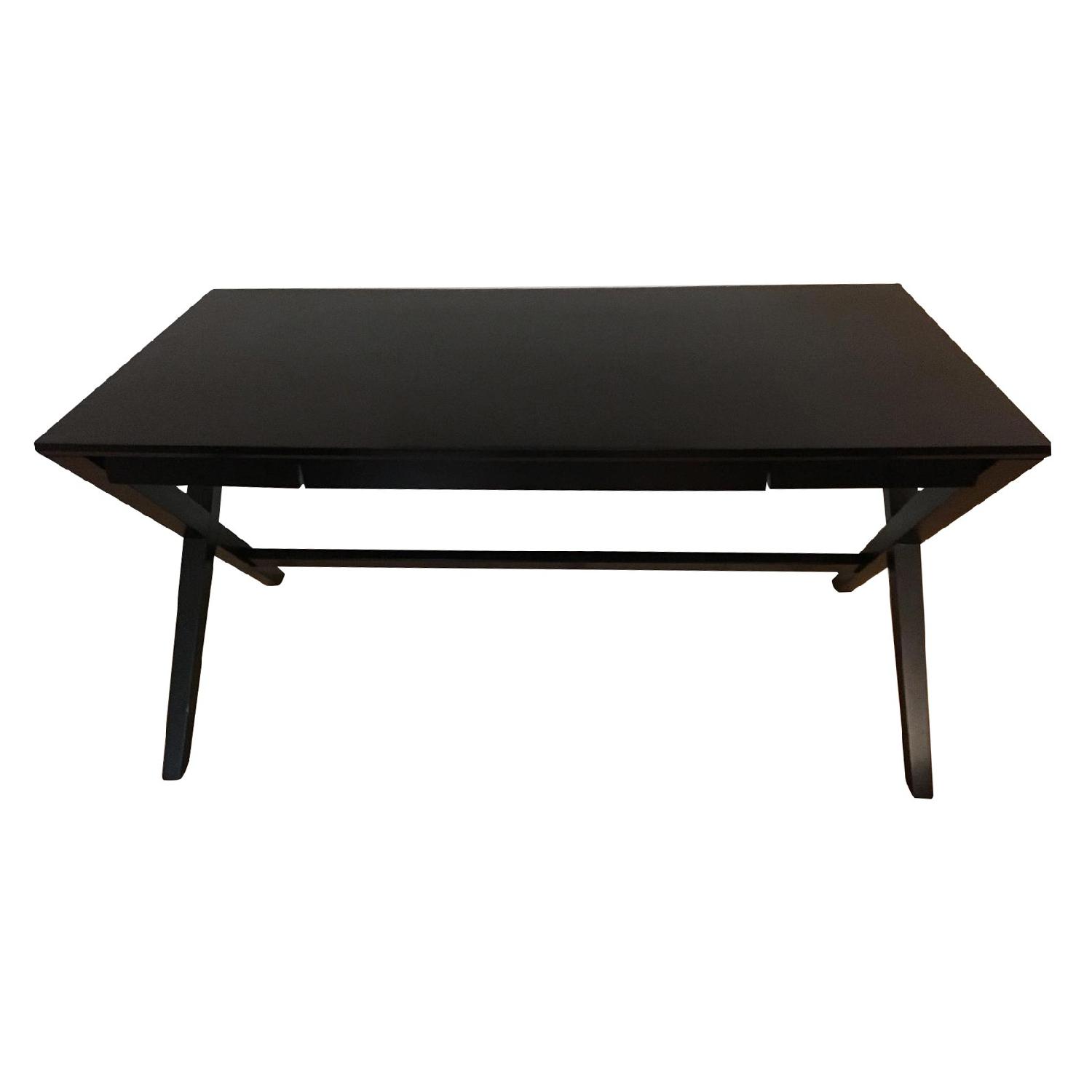 Crate & Barrel Spotlight Desk in Black AptDeco