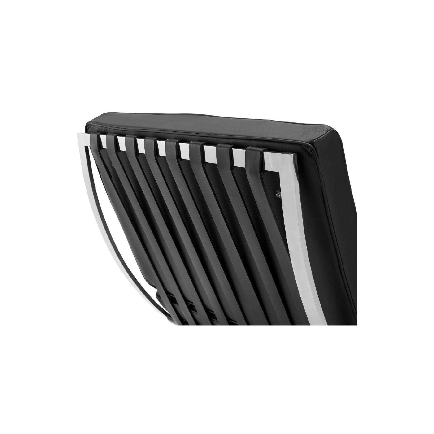 Barcelona Chair Replica in Black - image-5