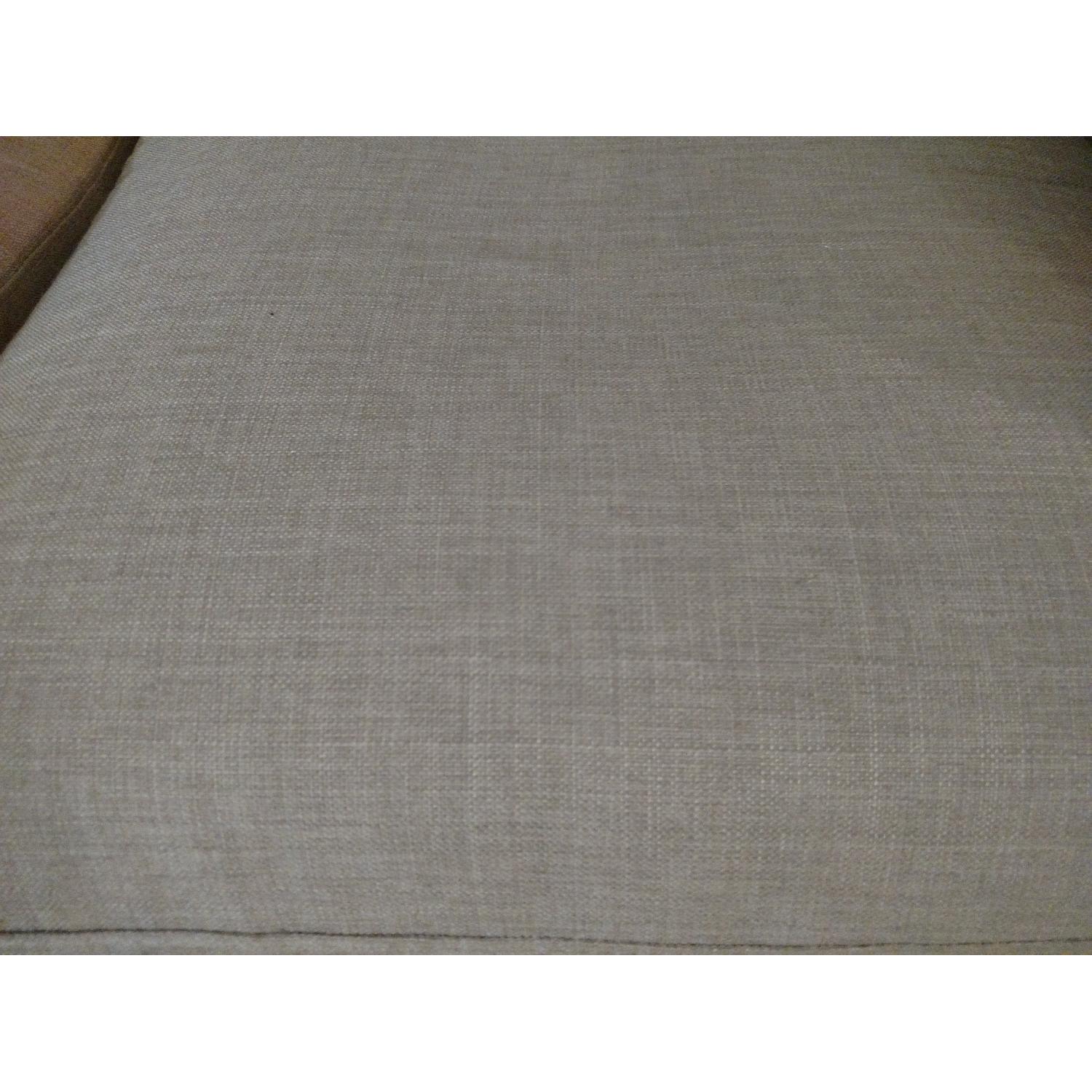 Nailhead Trim Beige Sofa - image-2