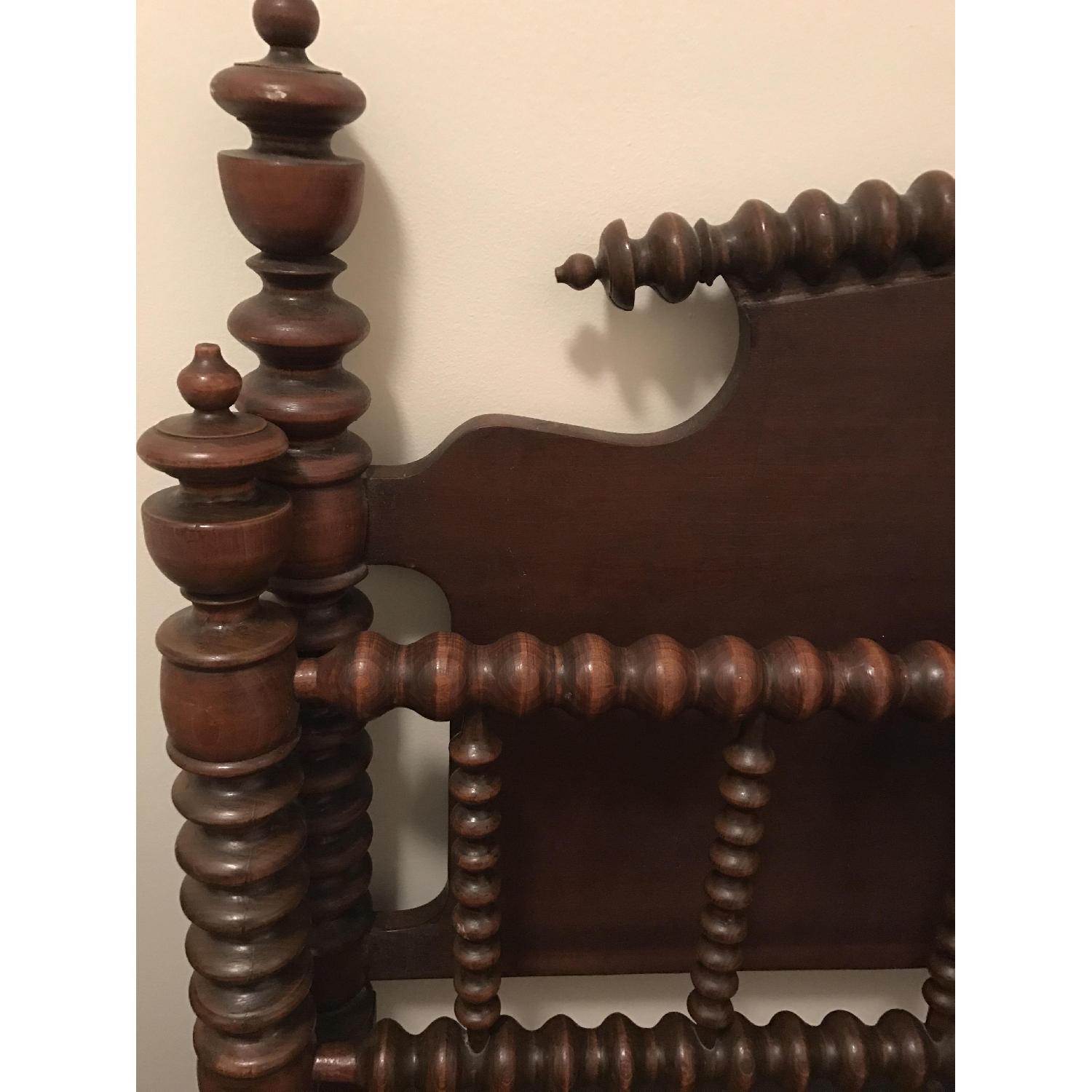 Antique Rope Spool Twin Size Bed Frame - image-3