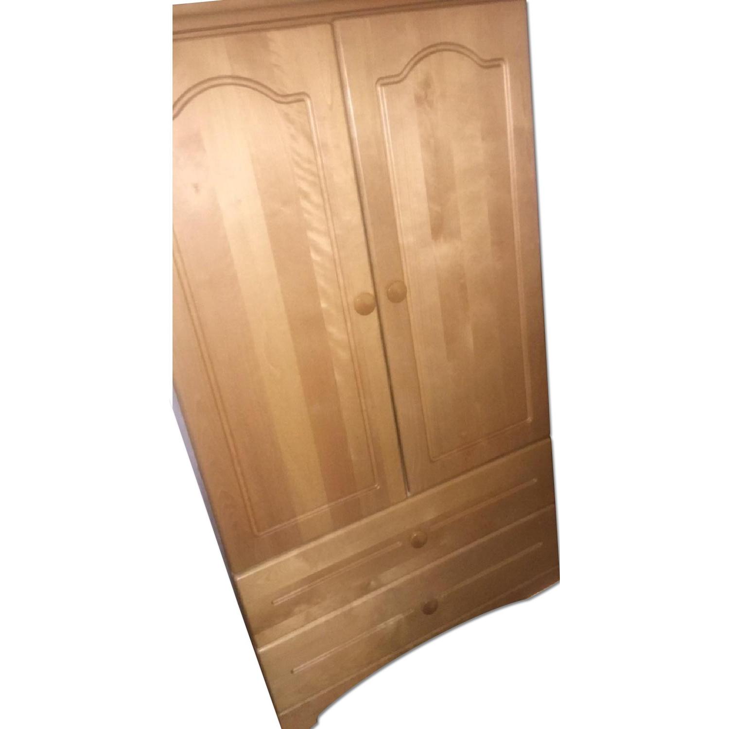 Solid Maple Armoire - image-0