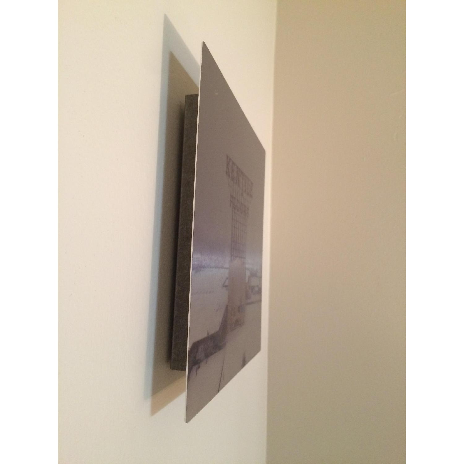Iconic Kentile Floor Sign Photograph on Floating Steel Frame - image-1