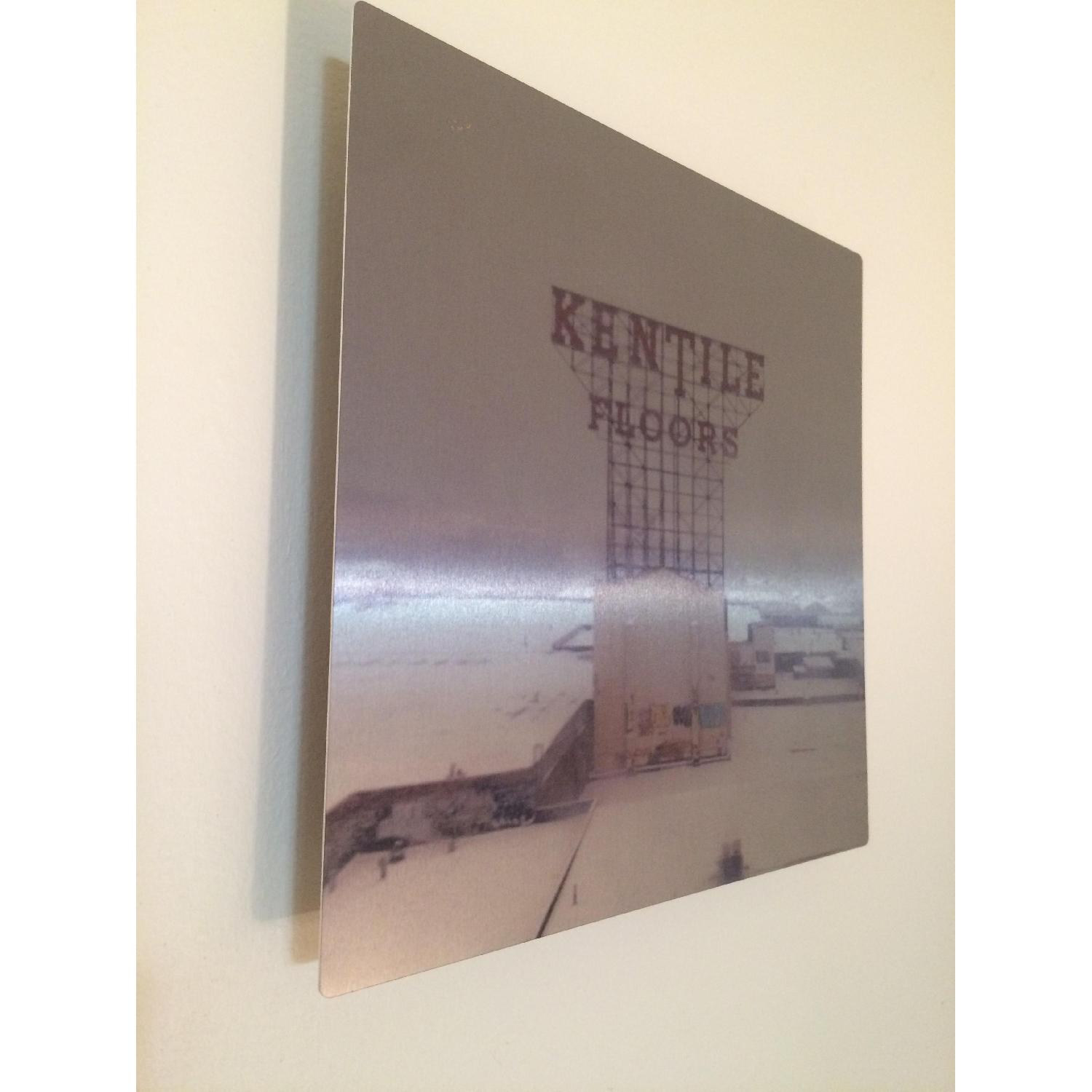 Iconic Kentile Floor Sign Photograph on Floating Steel Frame - image-2