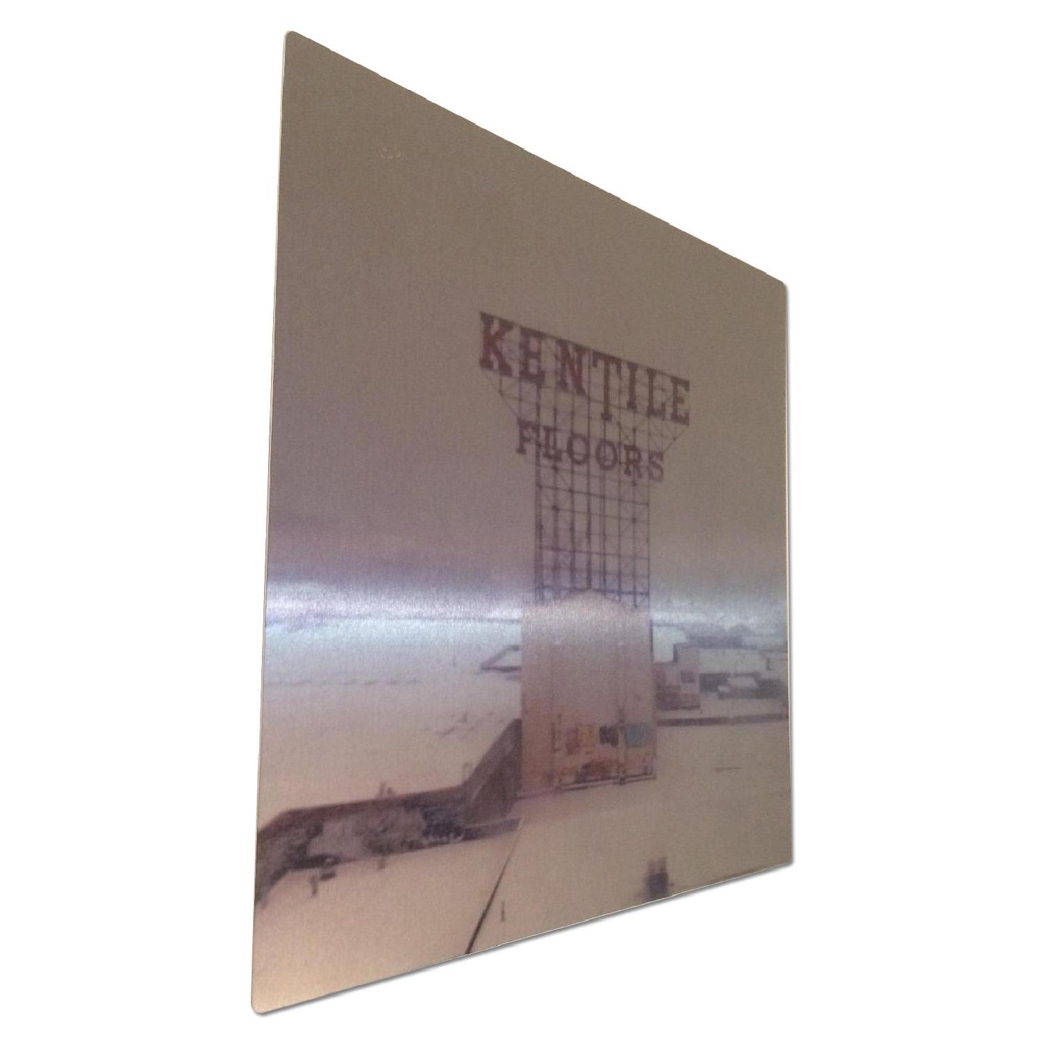 Iconic Kentile Floor Sign Photograph on Floating Steel Frame - image-5