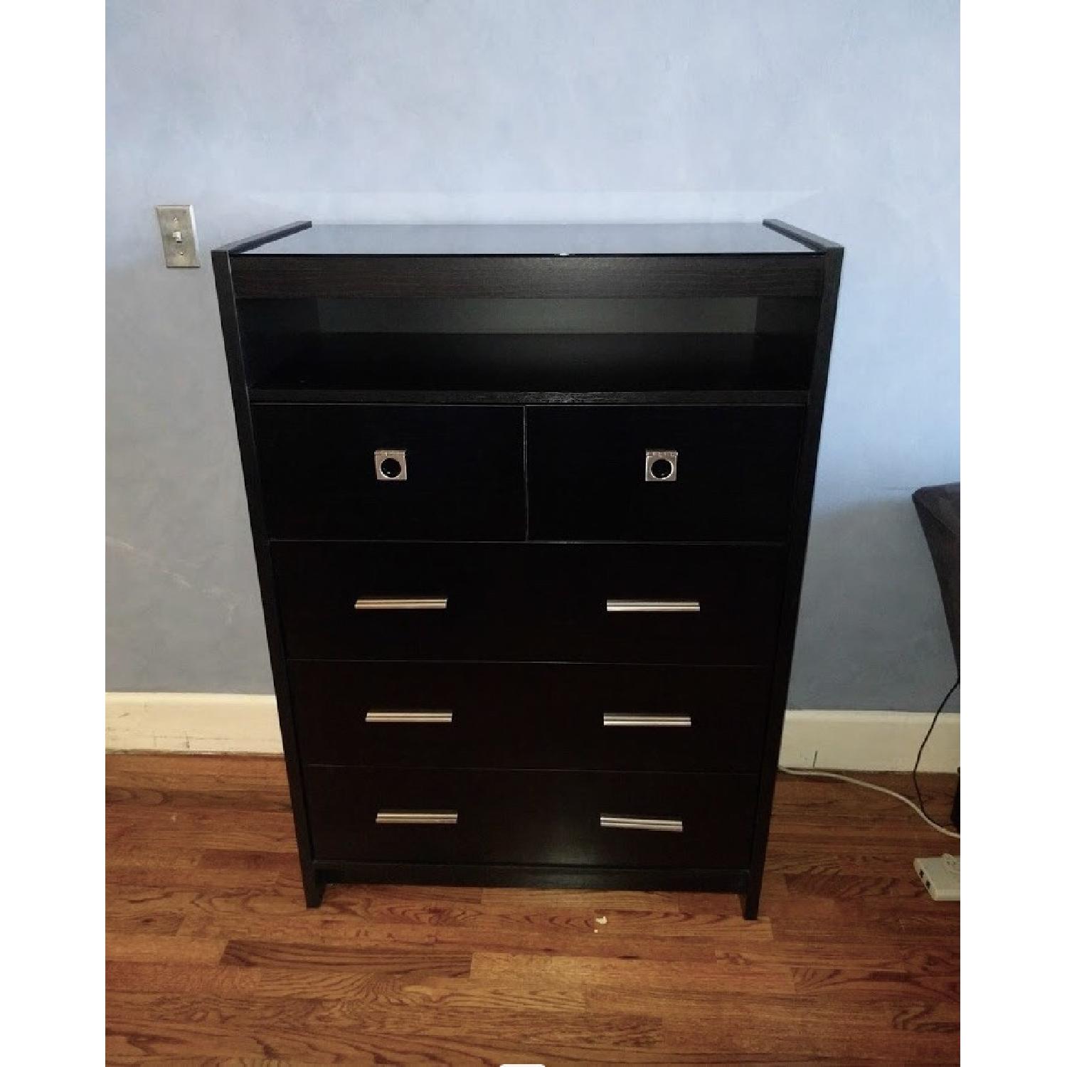black dresser with glass top Amazon.com: DWVO 8 Drawer LED, Dresser, Modern 8 Chest of Drawers with Deep Drawers High Gloss Surface, Storage Organizer Cabinet for Living Room : Home & Kitchen Designed for functional elegance Valentino Dresser (Black) - New