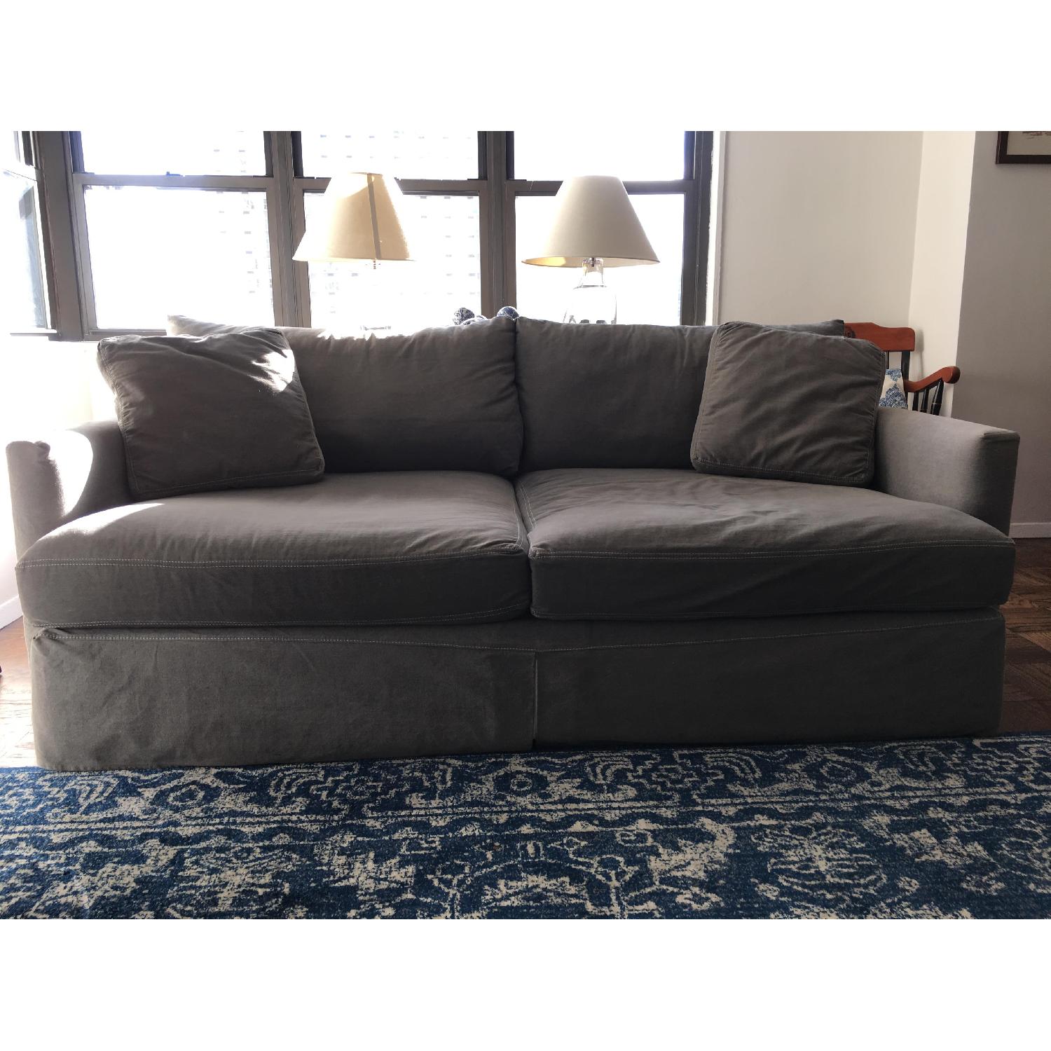 Crate & Barrel Lounge II Slipcovered Sofa - image-1
