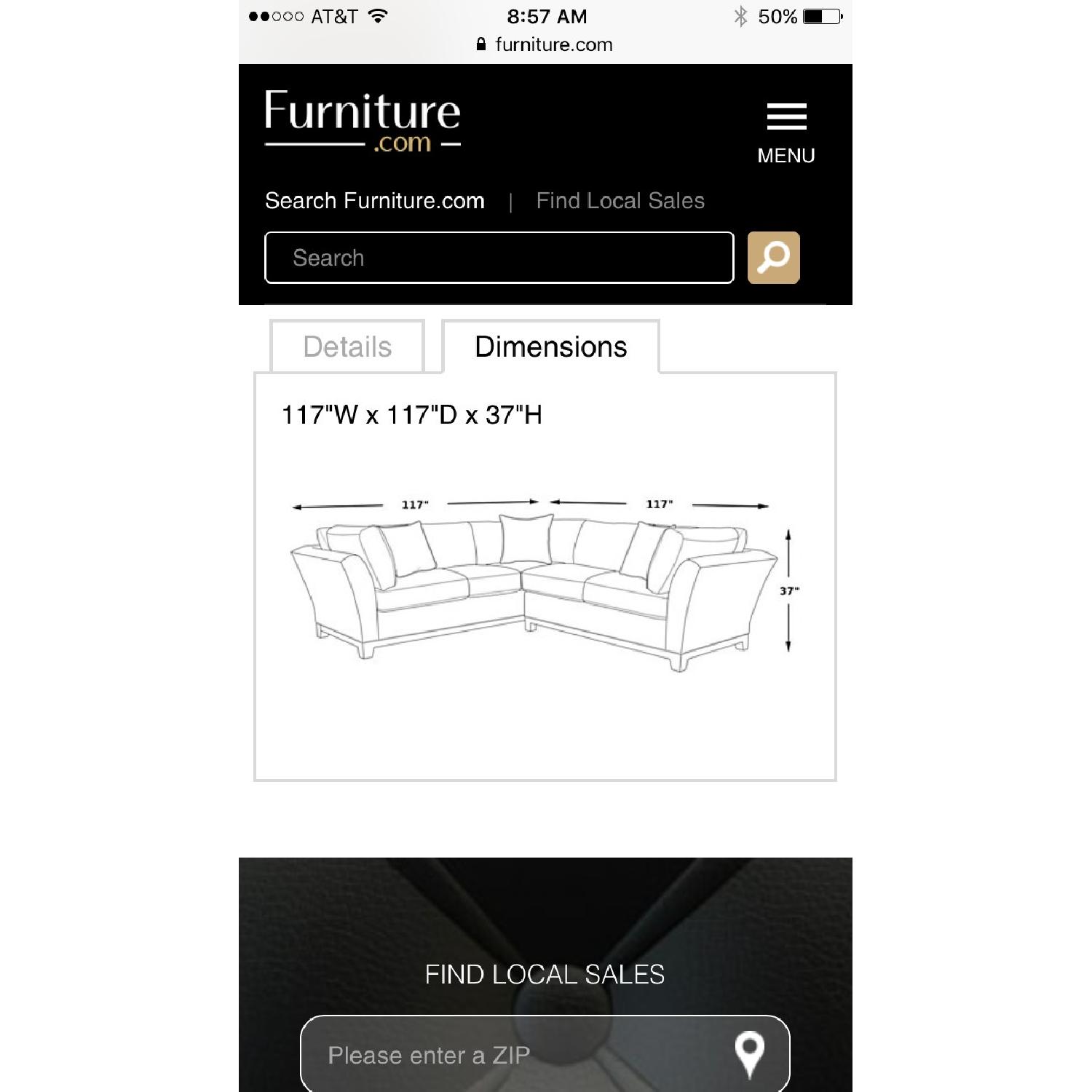 Cindy Crawford Collection 3 Piece Sectional - image-3