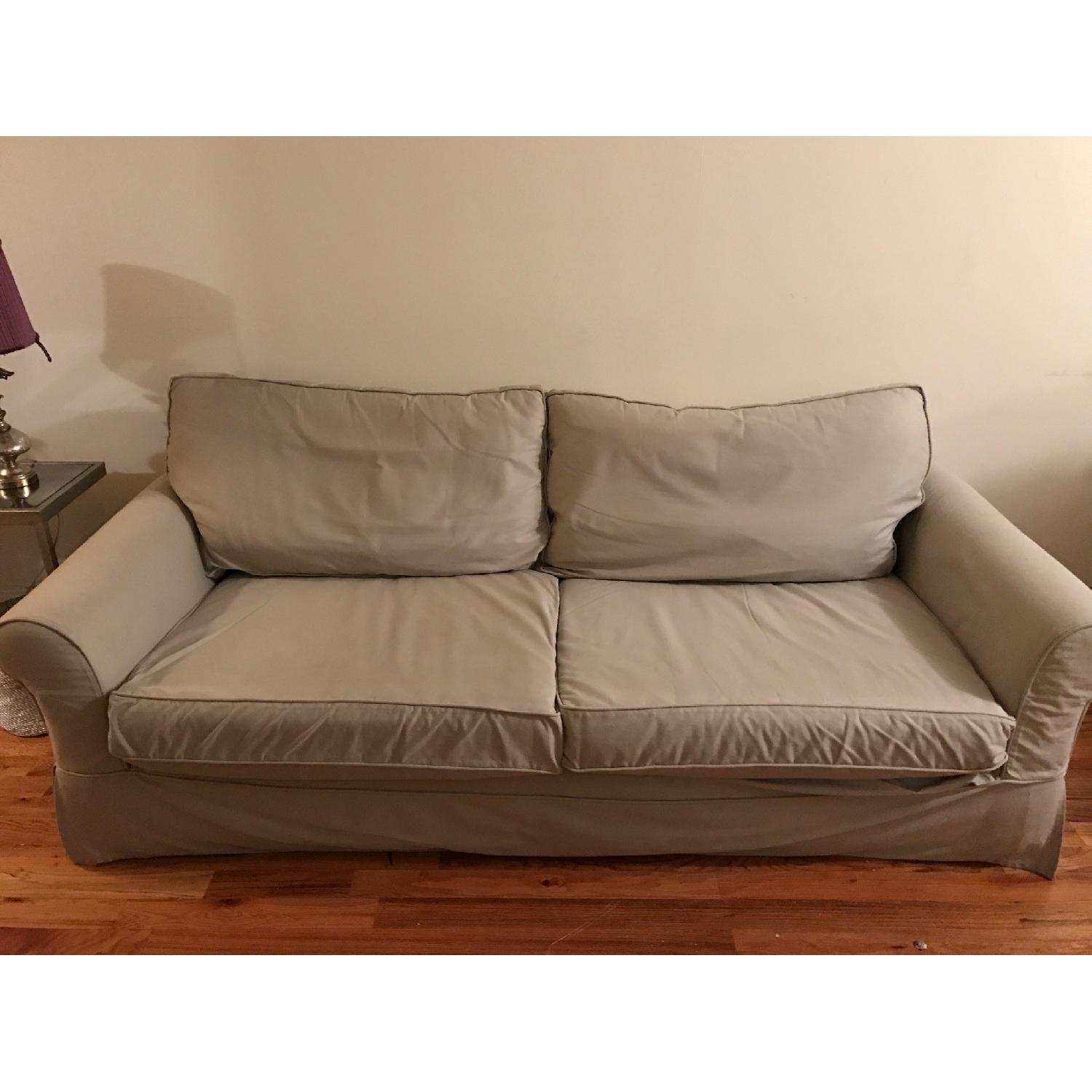 Pottery Barn Gray Sofa - image-1