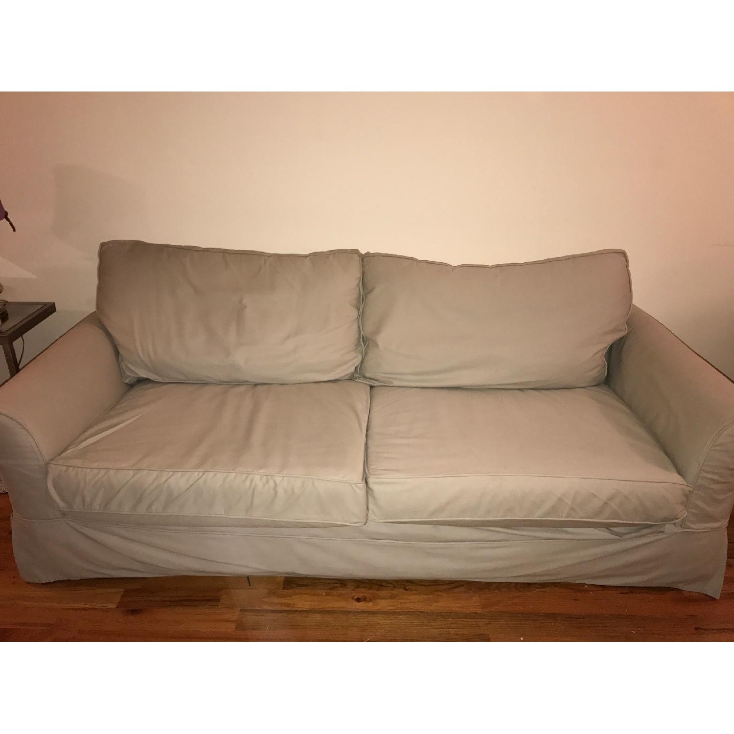 Pottery Barn Gray Sofa - image-4